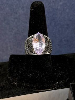 RARITIES Carol Brodie Purple Black Spinel Ring; SIZE 9 - NWT